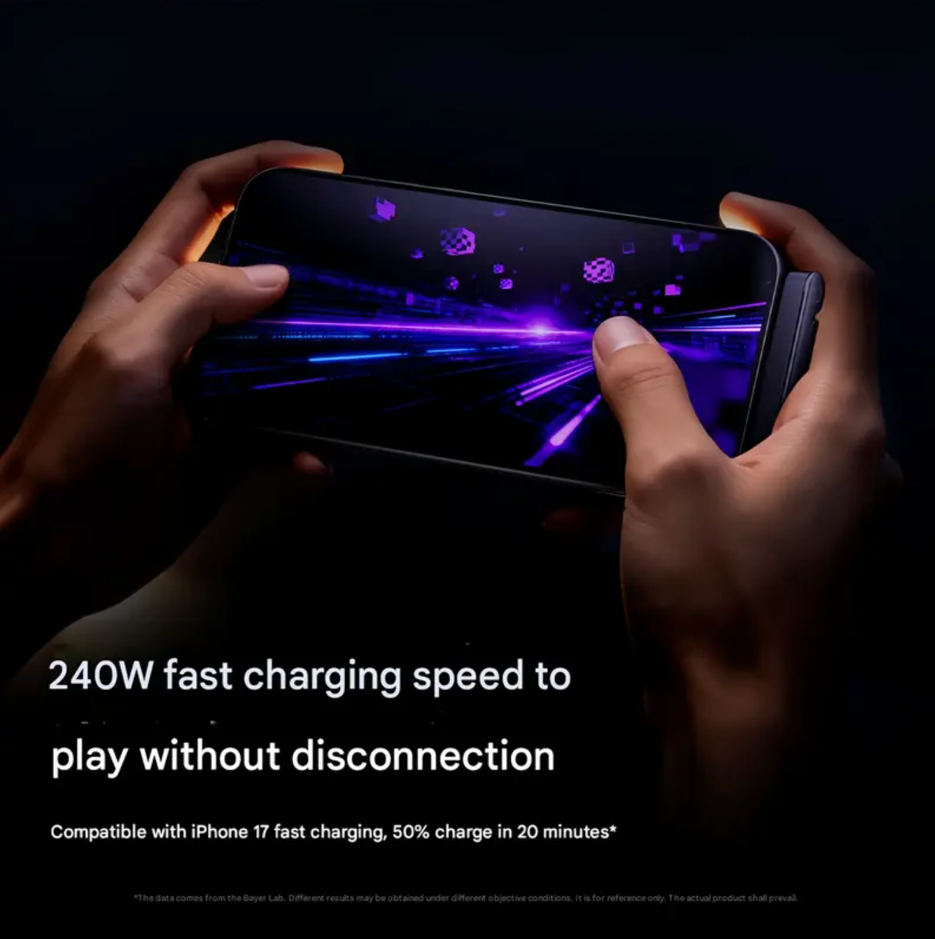 2-in-1 Onzichtbare Houder Oplaadkabel – Snelle Oplaadkabel met Ingebouwde Telefoonstandaard