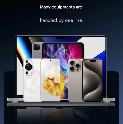 2-in-1 Onzichtbare Houder Oplaadkabel – Snelle Oplaadkabel met Ingebouwde Telefoonstandaard