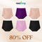 80% OFF Set 6 (Beige + Beige + Black + Black + Plum + Pink)