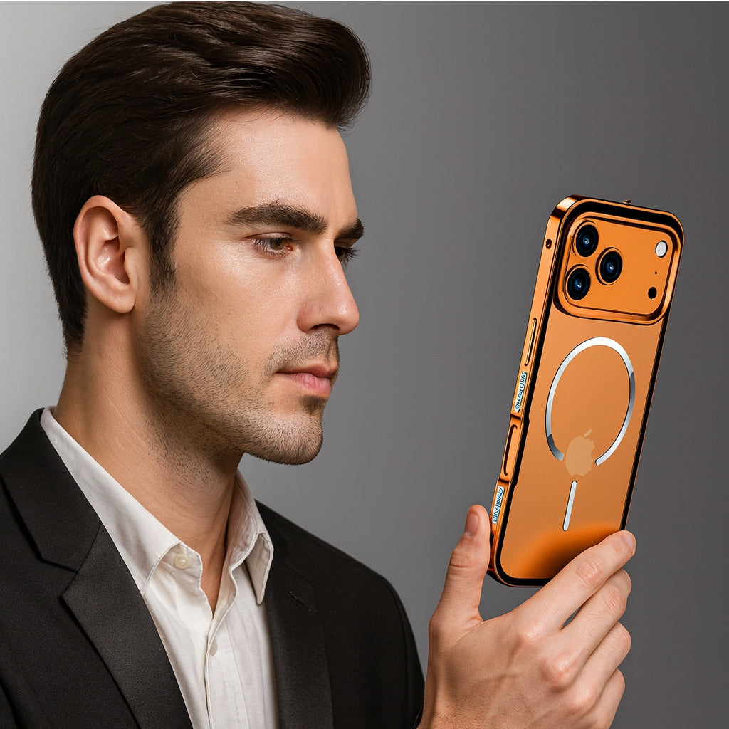 ZAHO | iPhone 17 Series Metal Frame Frosted Magnetic Phone Case