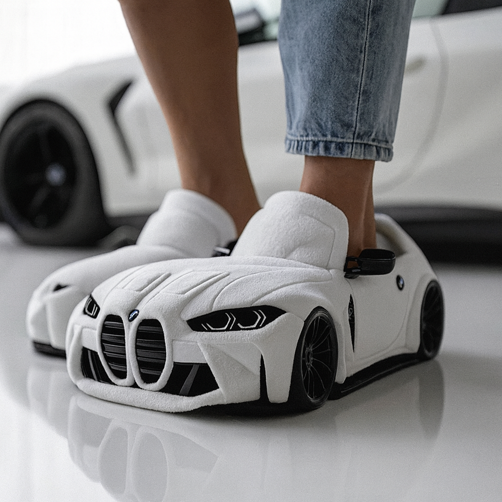 Vehicle Shape Plush Slippers Women