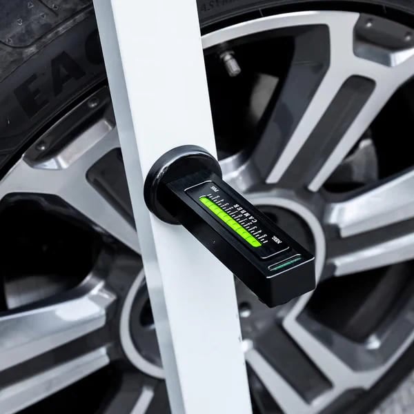 Herramienta de Medición Magnética Ajustable para Reparación de Neumáticos de Automóviles, Camiones y Casas Rodantes