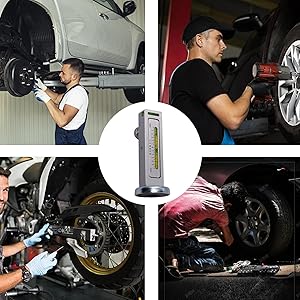 Herramienta de Medición Magnética Ajustable para Reparación de Neumáticos de Automóviles, Camiones y Casas Rodantes