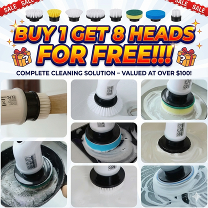 TurboClean™ 9-in-1 Electric Cleaning Brush