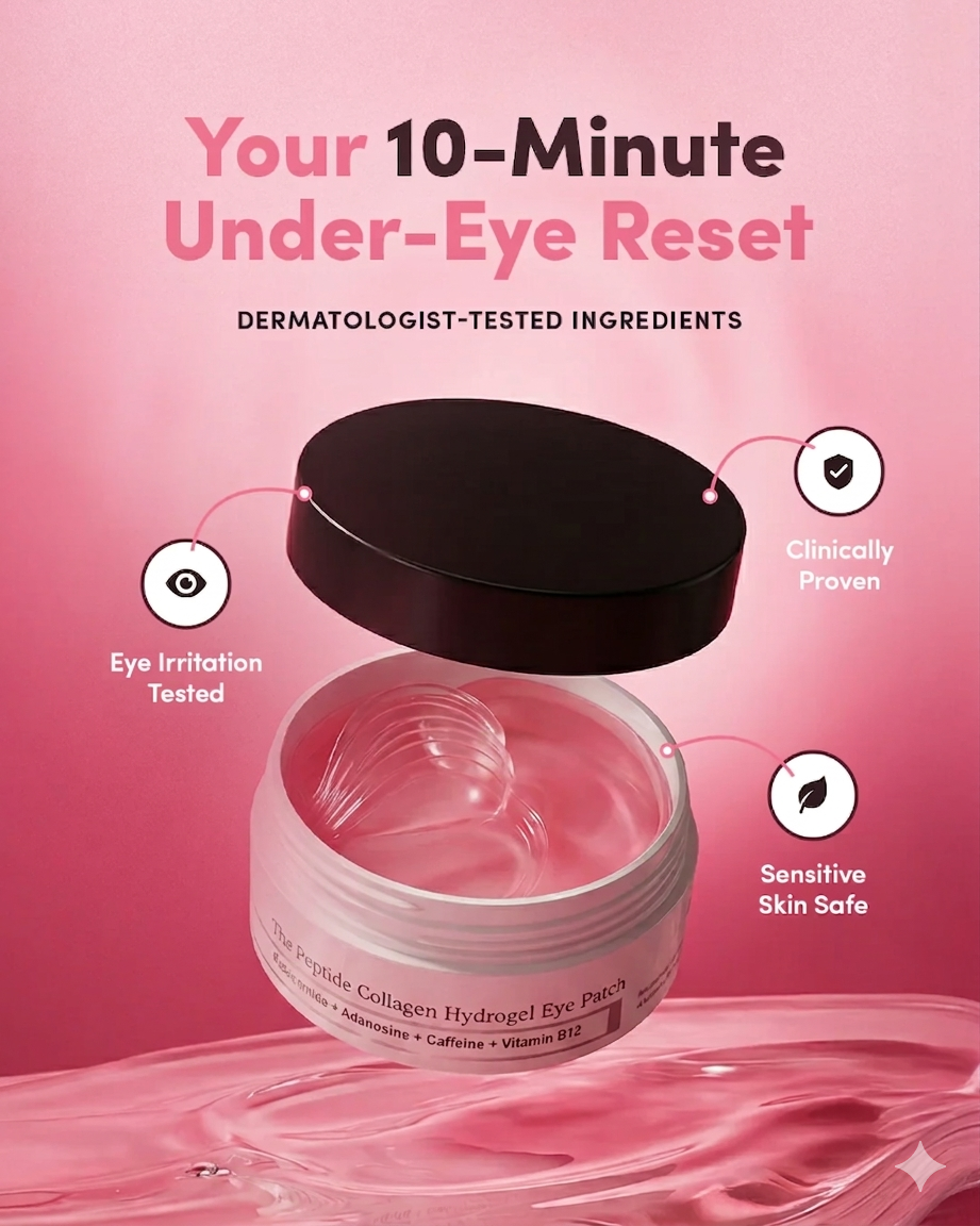 Peptide Collagen Hydrogel Eye Patches