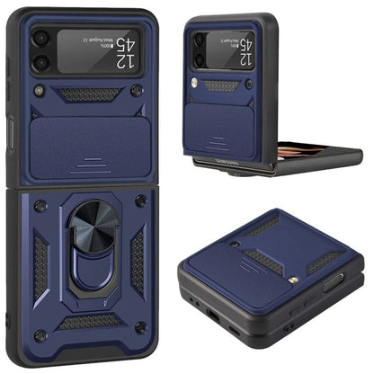 Drop Tested Cover with Magnetic Kickstand Car Mount Protective Case for Samsung Galaxy Z Flip3 Flip4 5G