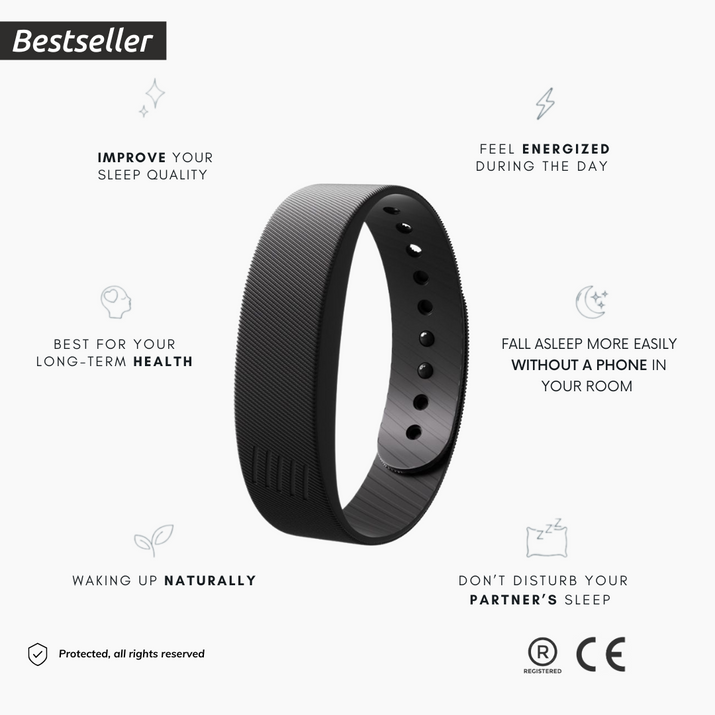 Smart Watch Bracelet With Vibrating Alarm Clock