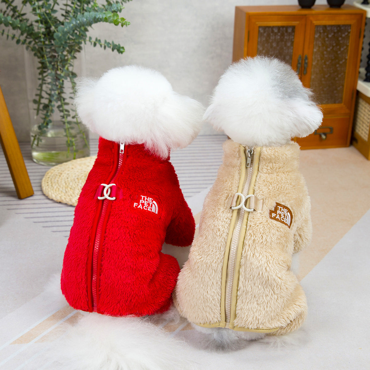 🐶 Winter Dog Jumpsuit Coat with Back Zipper