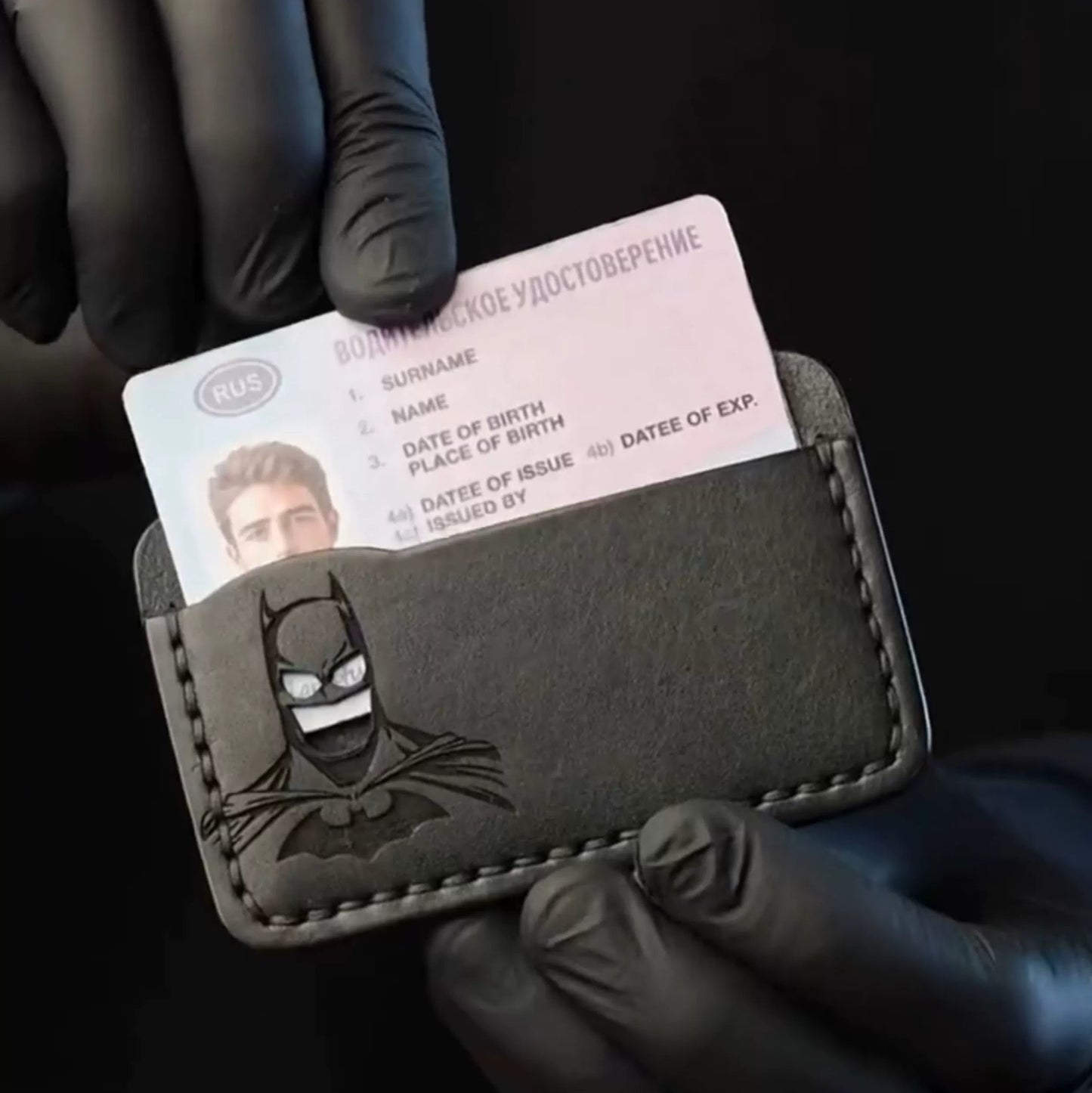 ID Wallet Bat Leather
