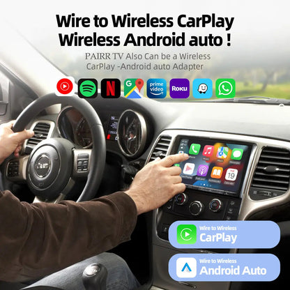 【NEW】2025 Upgraded Car TV-HDMI Multimedia Wireless CarPlay/Android Auto Adapter