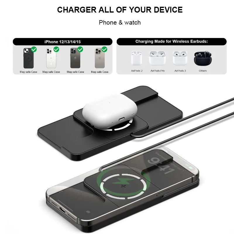 Pad Muirearaithe Gan Sreang Tapa Leictreamaighnéadach Carr 20W