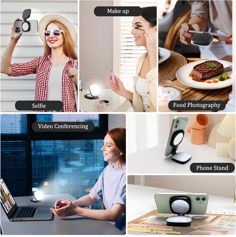 Magnetic Selfie Light & Mirror