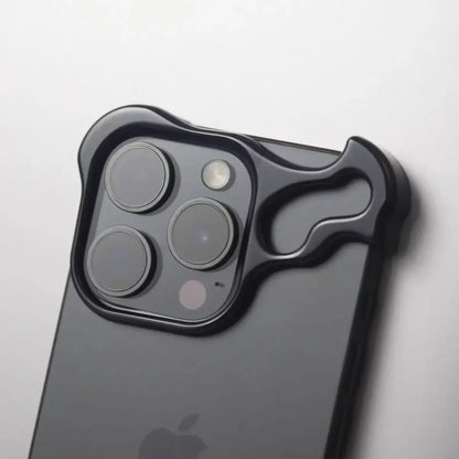 Luxury Titanium Irregular Case With Lens Protector
