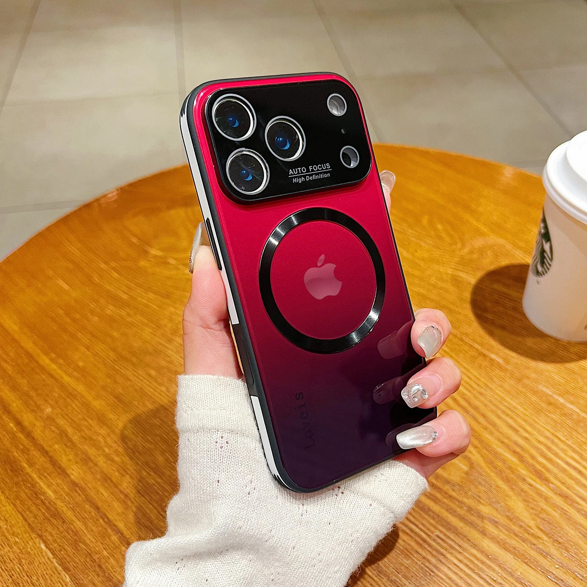 Gradient Magnetic Glass Protective Case For iPhone