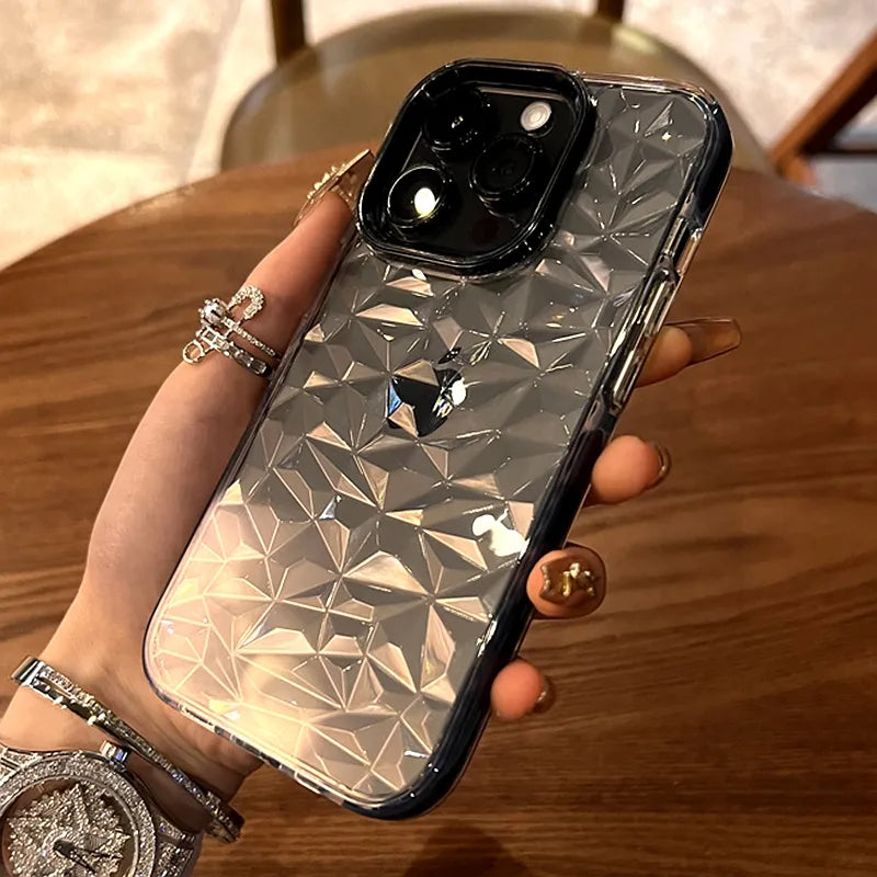 Luxury Diamond Transparent Case For iPhone
