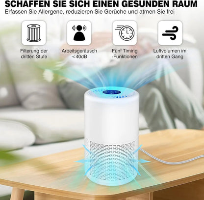 Luchtreiniger voor Thuis - 99,97% van de Verontreinigingen Lage Geluidssterkte