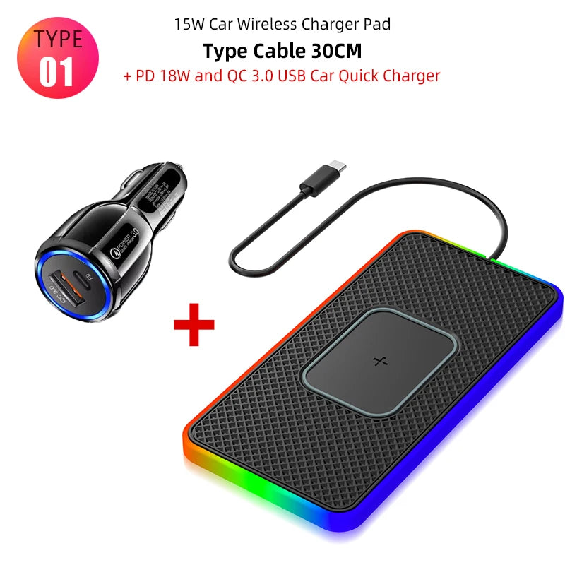 Car Wireless Charging Pad