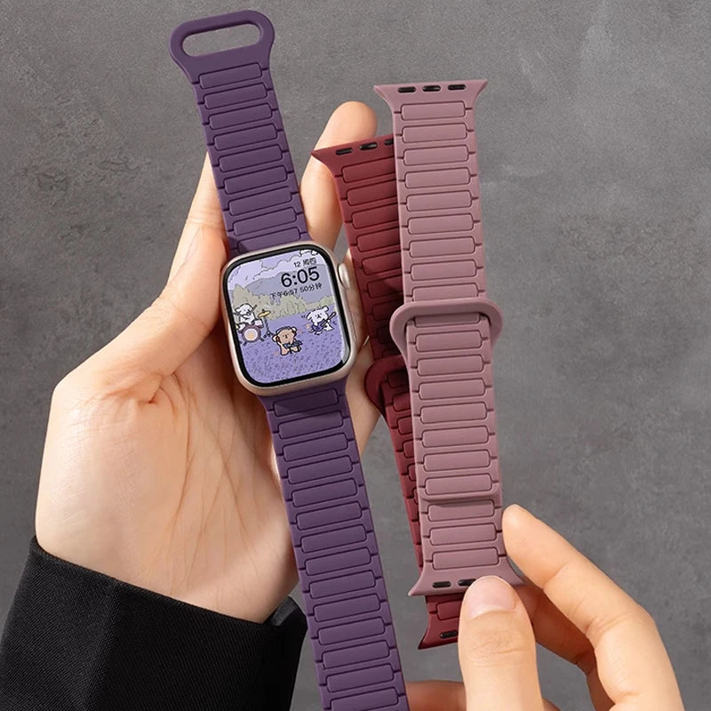 Magnetic Silicone Strap For Apple Watch