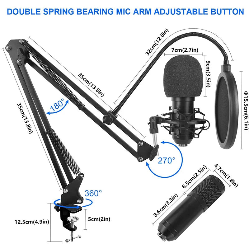 Zaho™ Podcast Equipment Bundle Pro (full set)