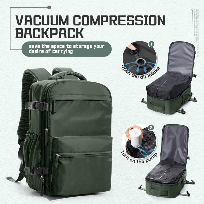 Vacuum Compression Backpack - Pump Free 🎁 Gift