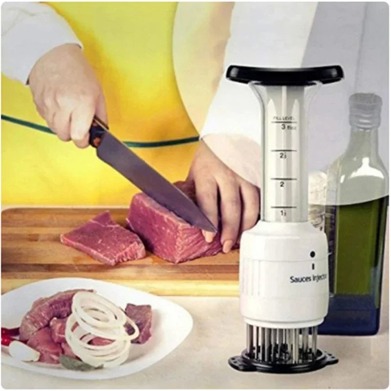 2 In 1 Meat Tenderizer Marinade Injector Barbecue Seasoning Sauce Injectors