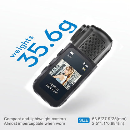 2.7K 180° Mini Cam 2.7K Thumb Sports Camera 1.4 Inch WiFi 180°Action Camera For Motor Cycling Recorder Outdoor Mini Cam Pet Vlog