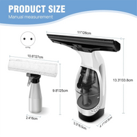 Rechargeable Window Vacuum Cleaner with Squeegee