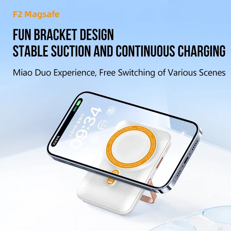 Magnetic Power Bank Portable With Frame For iPhone