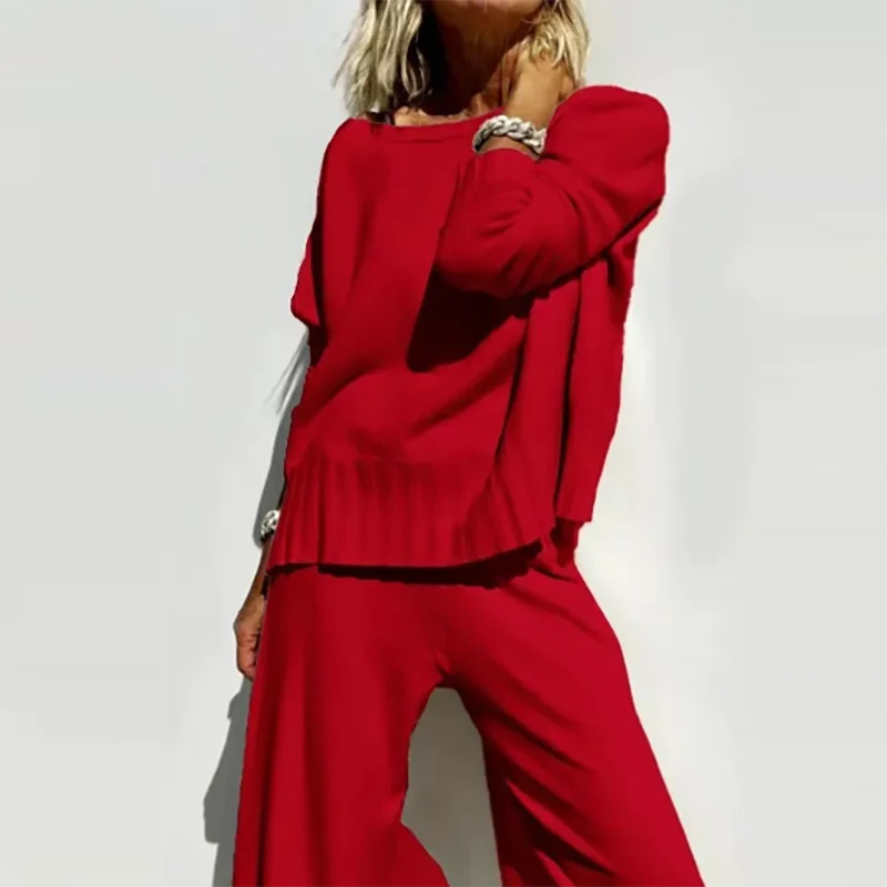 Heet Aanbod Zachte Kasjmier Informele Trui Set