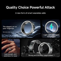 Smart Ring LED Display Screen Heart Rate Blood Oxygen Monitoring Multi Sports