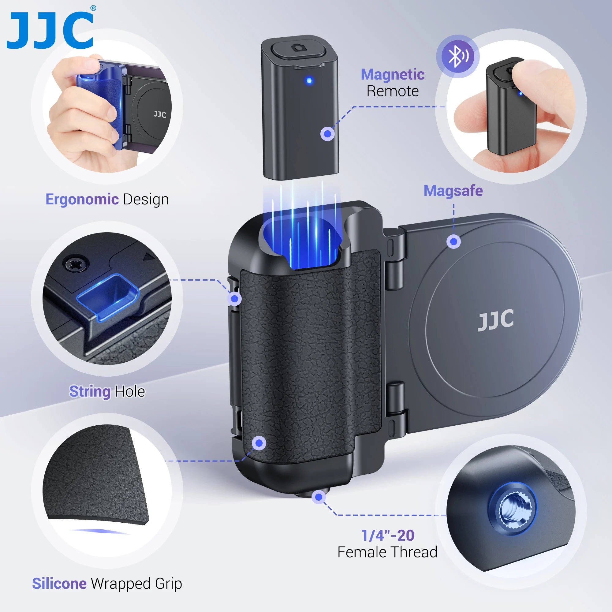 Magnetic Camera Handle Bluetooth Bracket