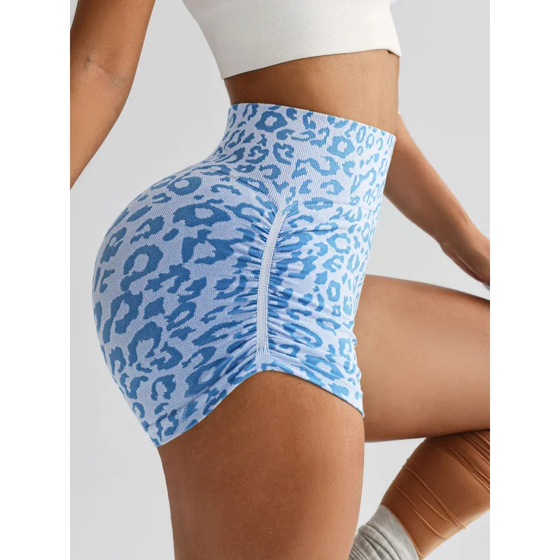 Brístí Gearra Leopaird Gan Fhite le Cúl Ard-Sciortaigh