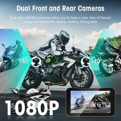 Motorcycle Wireless Touch Screen 5-inch - CarPlay & Android Auto