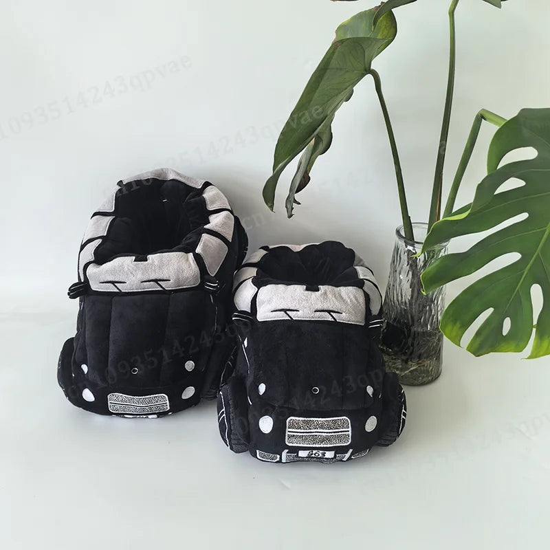 Vehicle Shape Plush Slippers Women