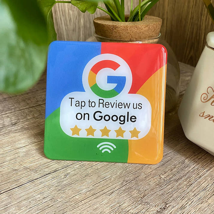 Review Plaque NFC Tap Card