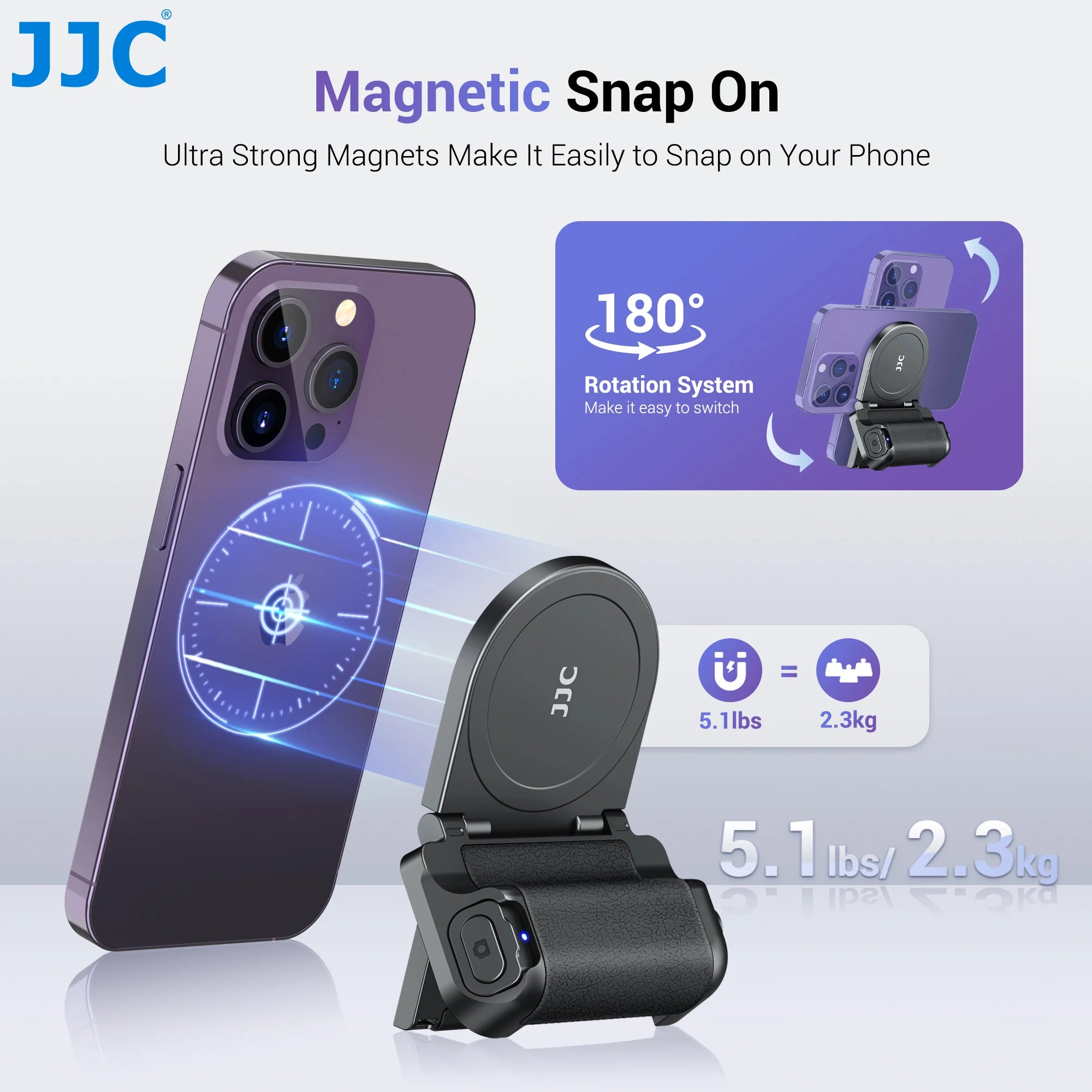 Magnetic Camera Handle Bluetooth Bracket