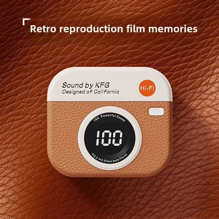 Retro Camera Style Headset - Bluetooth 5.4 - Noise Cancelling