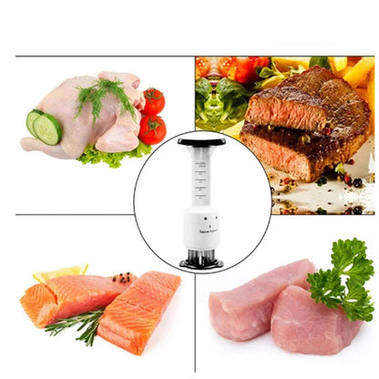 2 In 1 Meat Tenderizer Marinade Injector Barbecue Seasoning Sauce Injectors