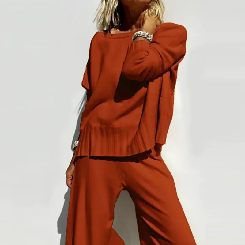 Heet Aanbod Zachte Kasjmier Informele Trui Set