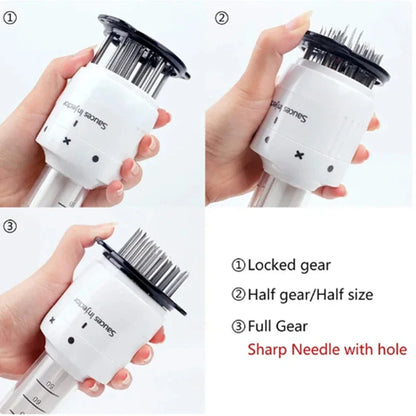 2 In 1 Meat Tenderizer Marinade Injector Barbecue Seasoning Sauce Injectors
