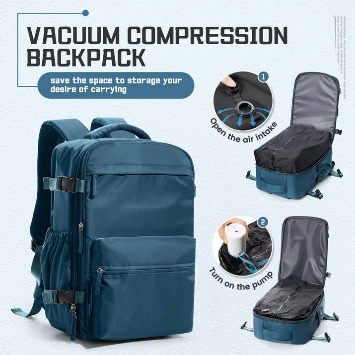 Vacuum Compression Backpack - Pump Free 🎁 Gift