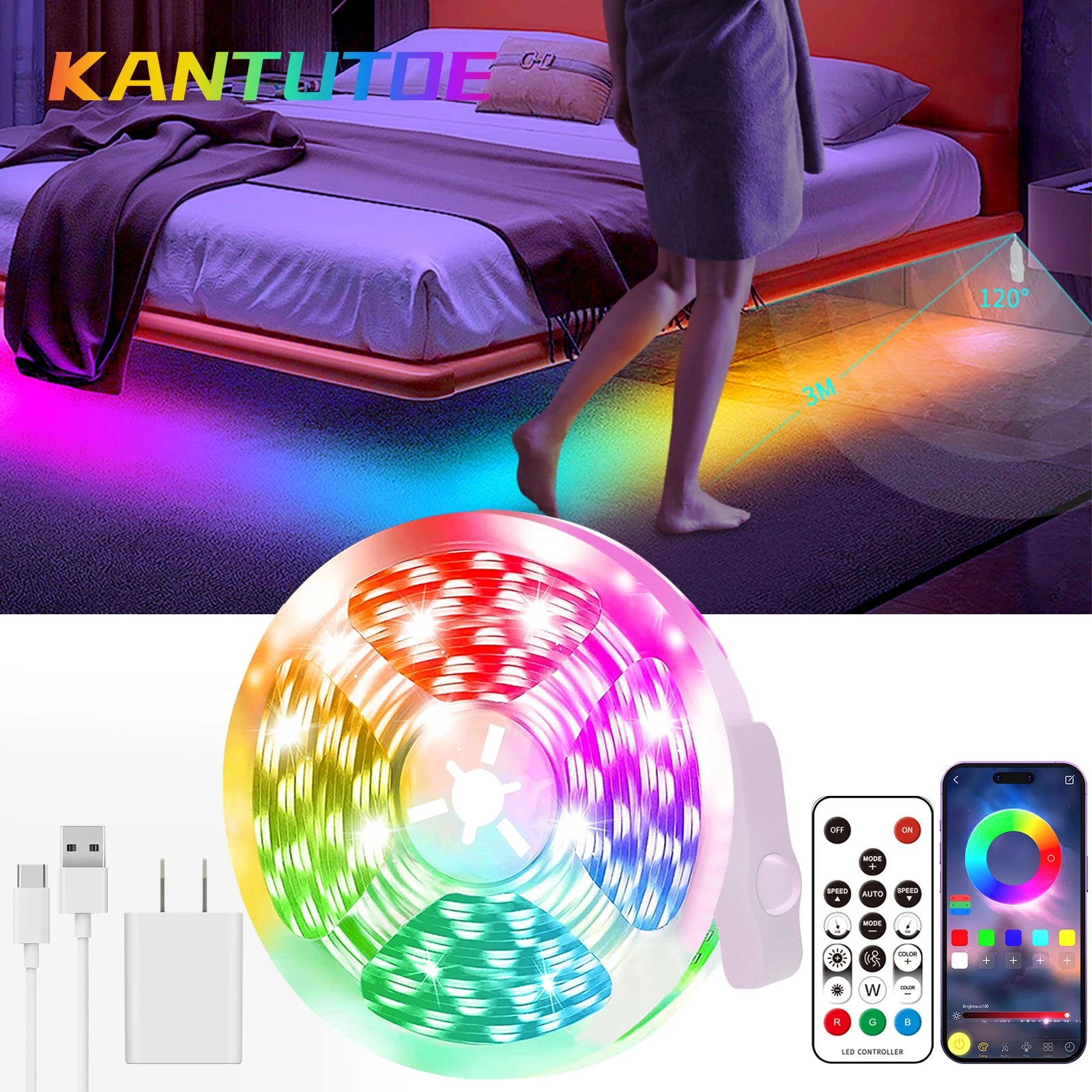 Led Strip 5V USB Motion Sensor
