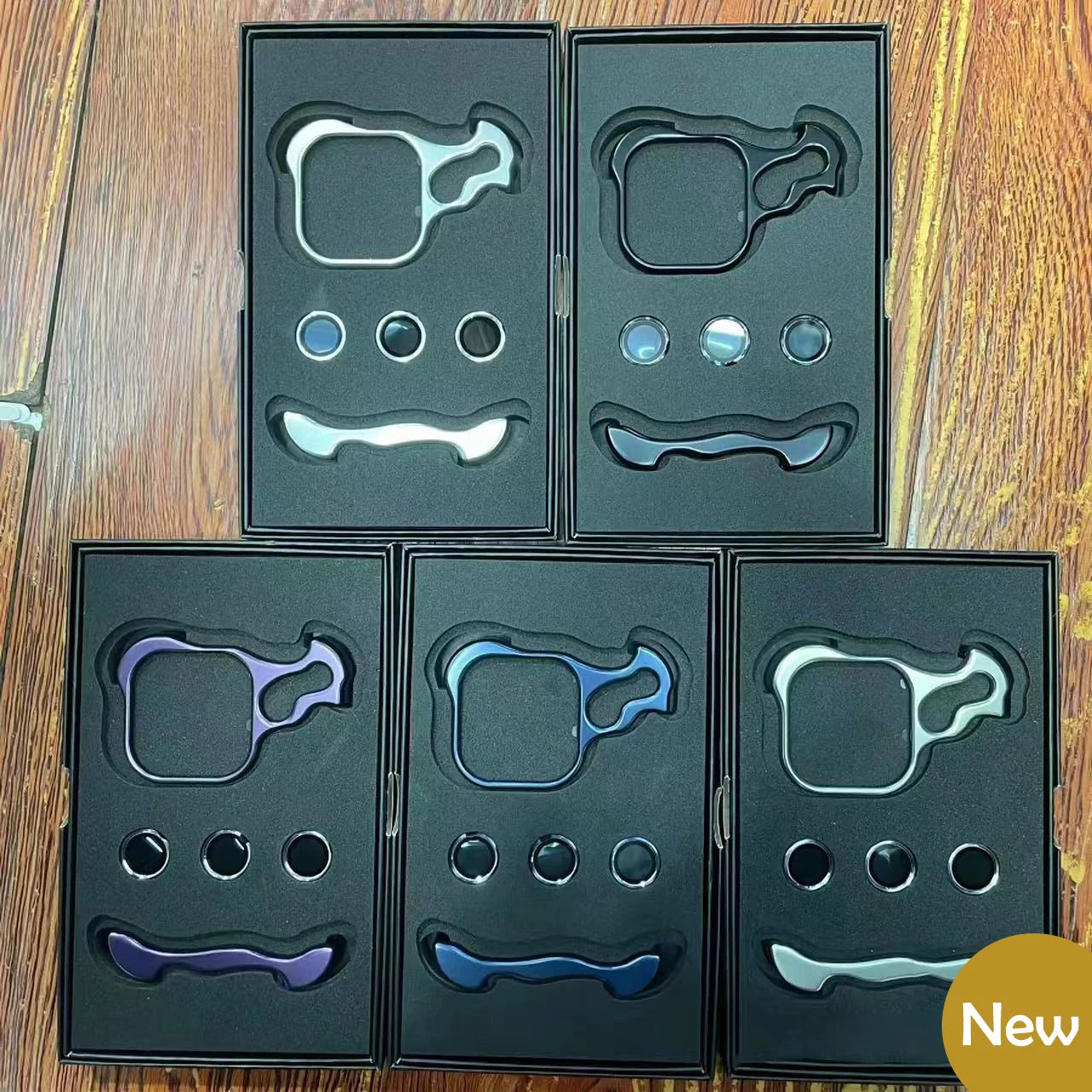 Luxury Titanium Irregular Case With Lens Protector
