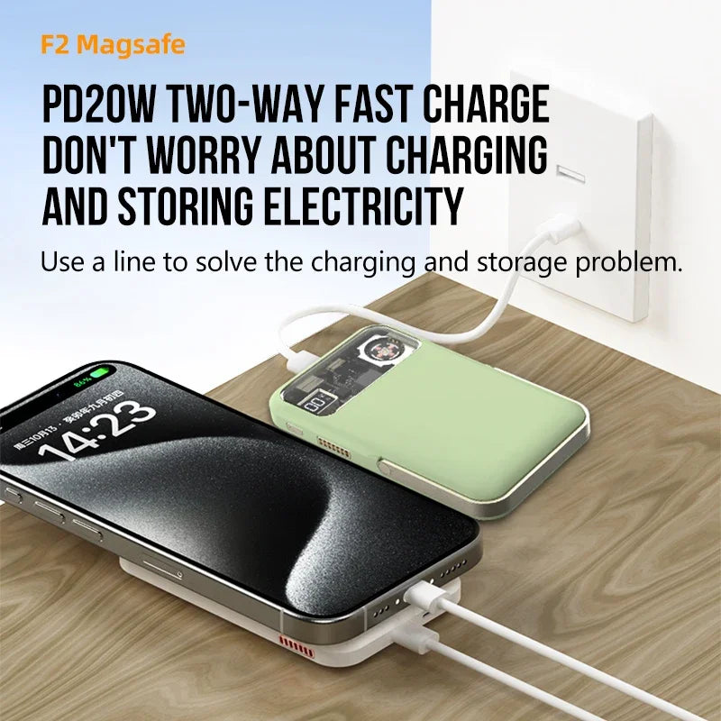 Magnetic Power Bank Portable With Frame For iPhone