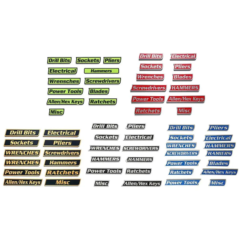Aangepaste Premium Magnetische Gereedschapskistetiketten voor Gereedschapsorganisatie - 12 Stuks Hoogwaardige 3D 💯Geprinte Gepersonaliseerde Magneten💯