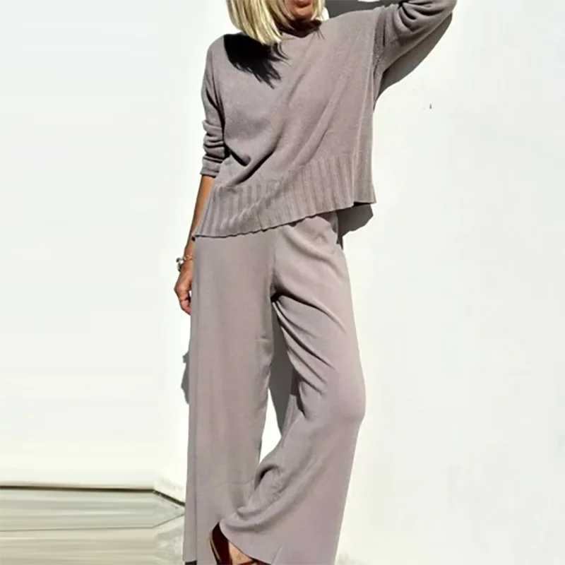 Heet Aanbod Zachte Kasjmier Informele Trui Set