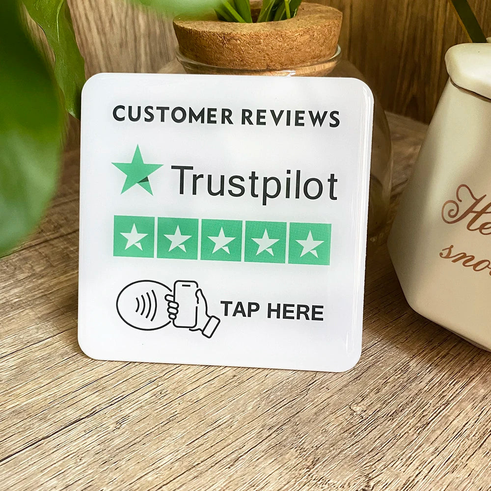 Review Plaque NFC Tap Card