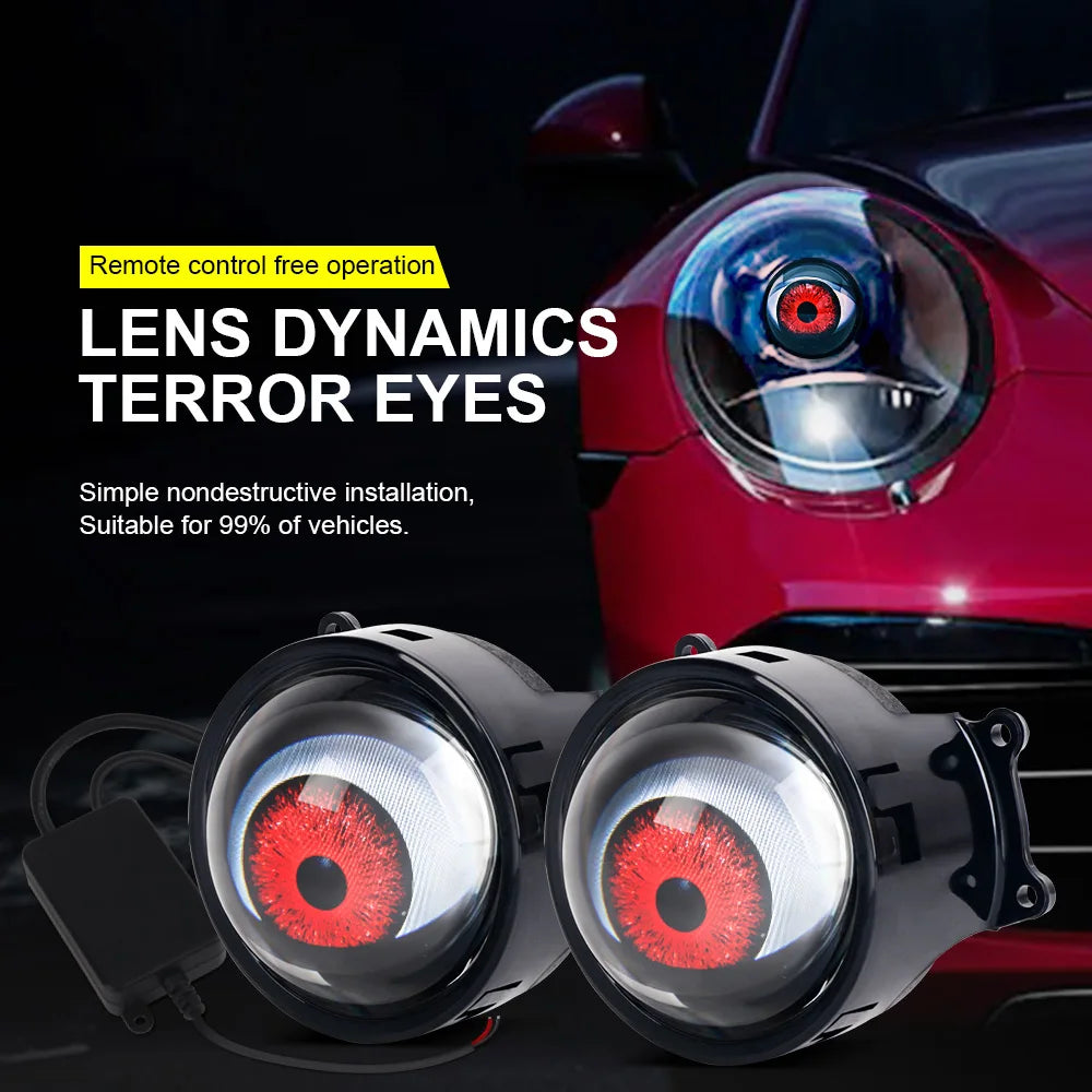 Dynamic LED Devil Eye Car Lights