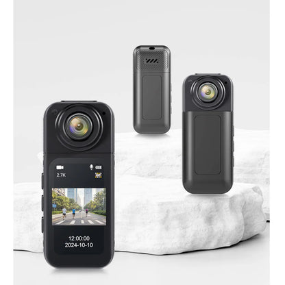 2.7K 180° Mini Cam 2.7K Thumb Sports Camera 1.4 Inch WiFi 180°Action Camera For Motor Cycling Recorder Outdoor Mini Cam Pet Vlog