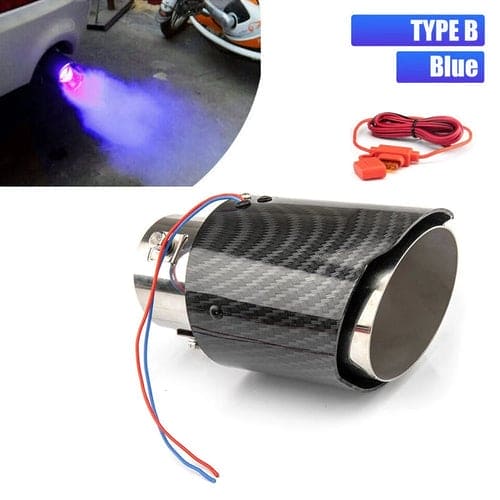 Car fire flame LED exhaust tip